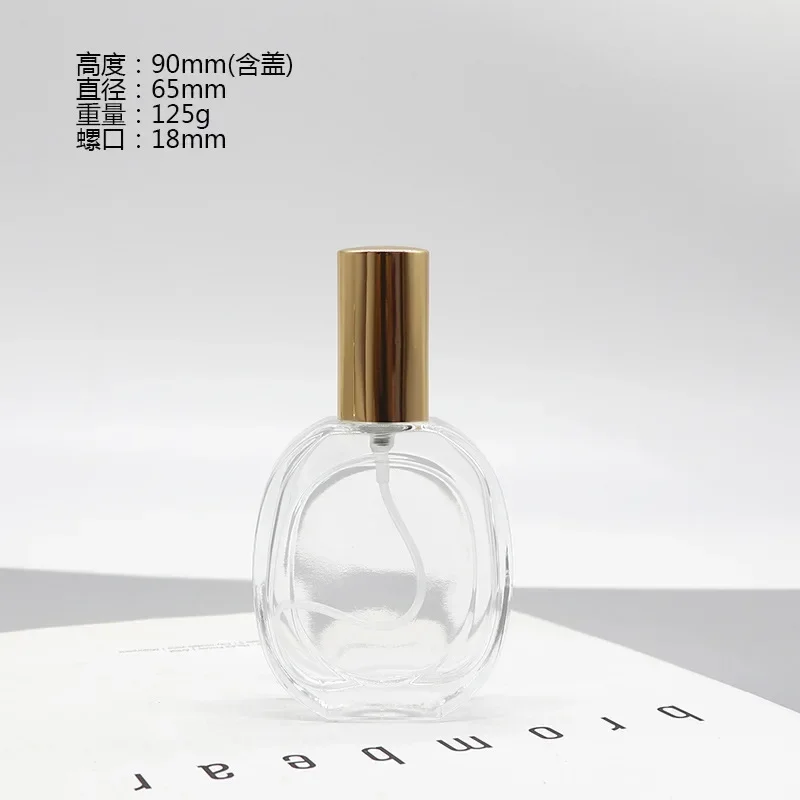 Флакон для духов стеклянный флакон с винтовым верхом 50 мл распыления шелковым
