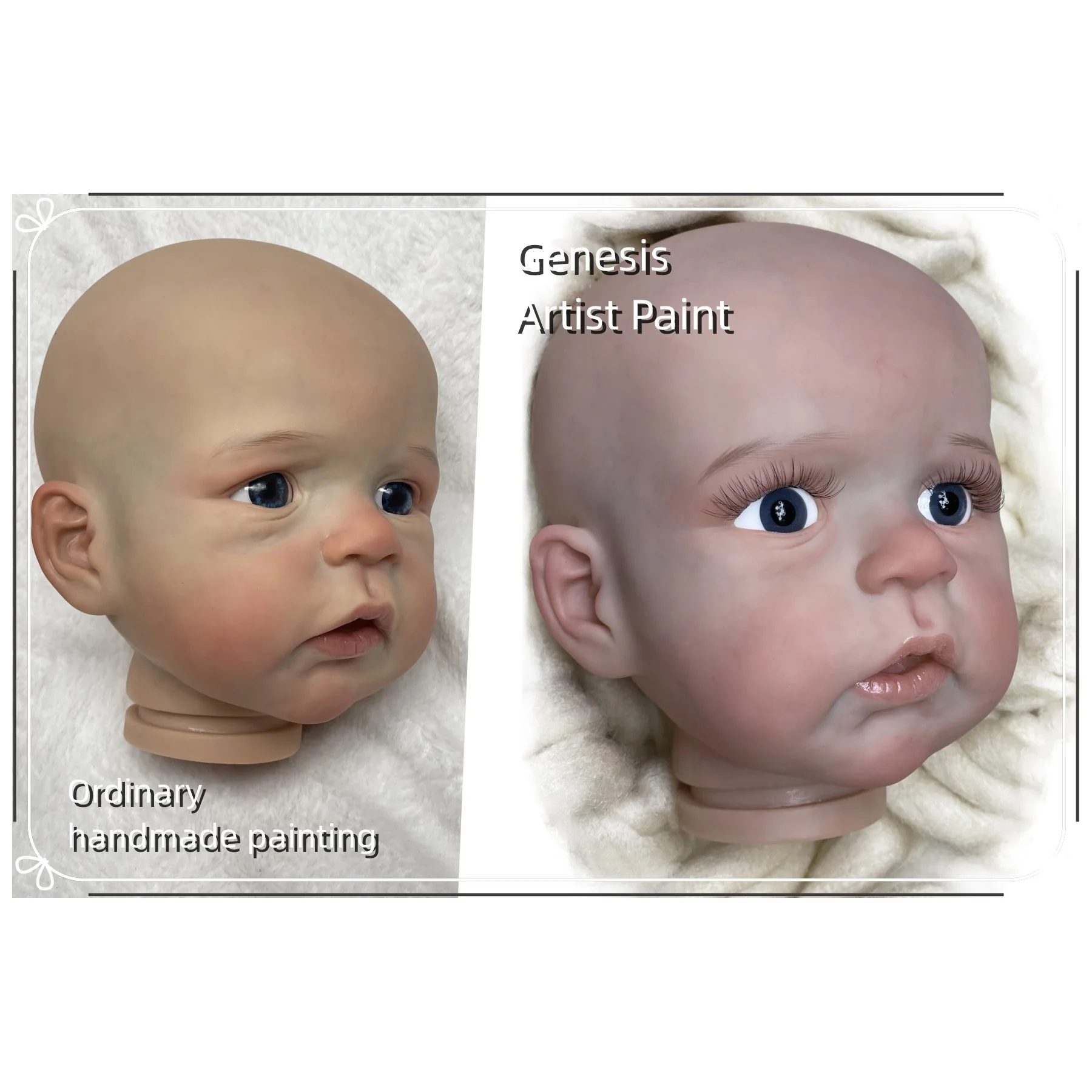 

26 дюймов Genesis художественная краска Sandie Reborn куклы наборы реалистичные детали для детей Reborn аксессуары Kукла Pеборн