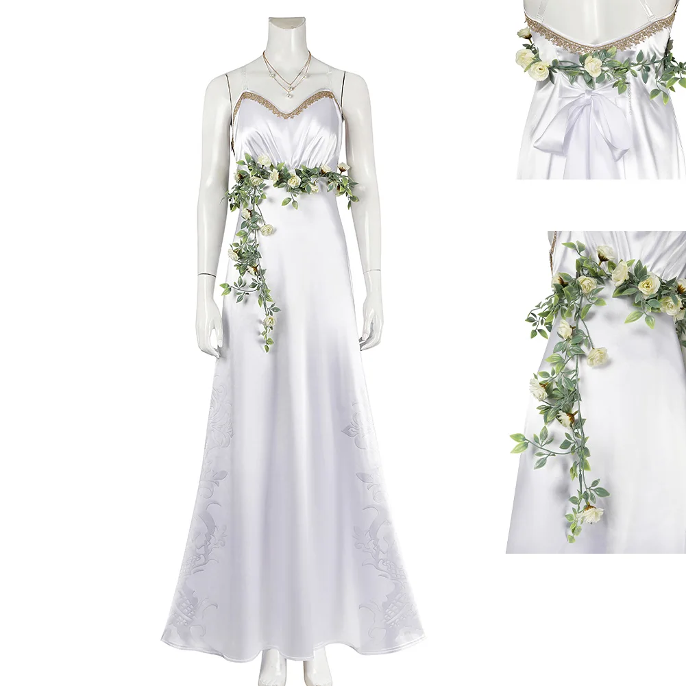 Костюм для косплея Аэрит Final Cos Fantasy 7 маскировка женское белое платье наряды