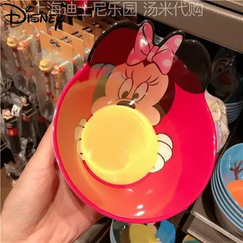 

Детская миска для риса Disney, Эльза, снег, Микки, Минни, чикитити, мультяшная миска, дополнительная миска для еды, посуда