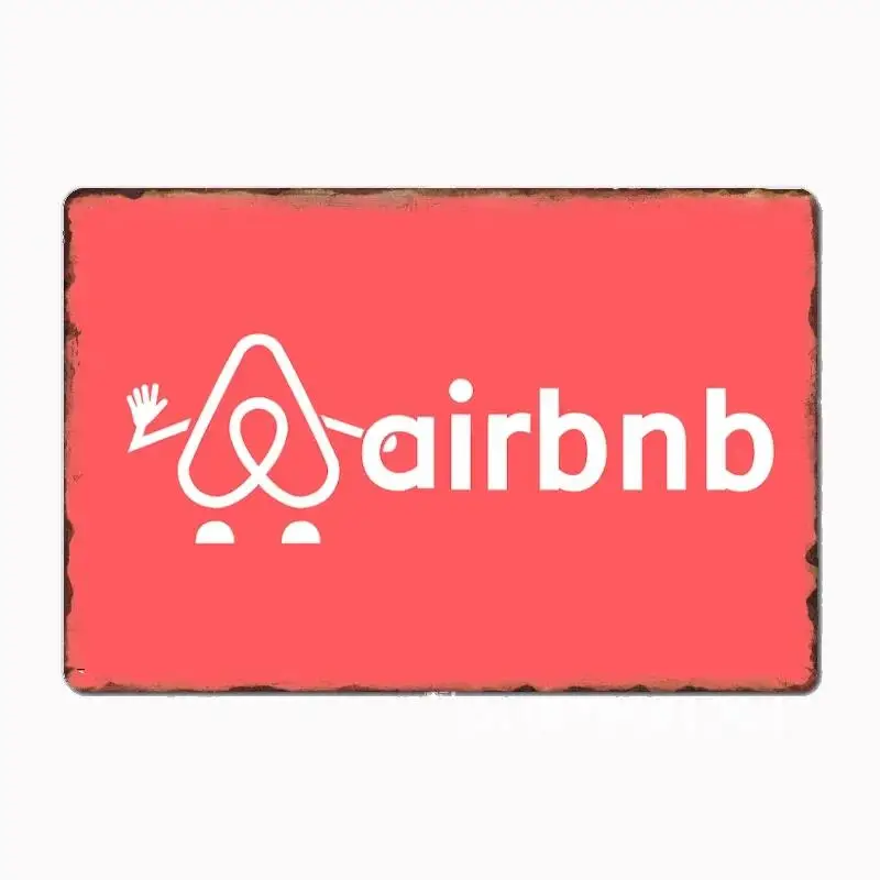 Винтажный логотип Airbnb 1 металлическая табличка плакат настенный декор кинотеатр