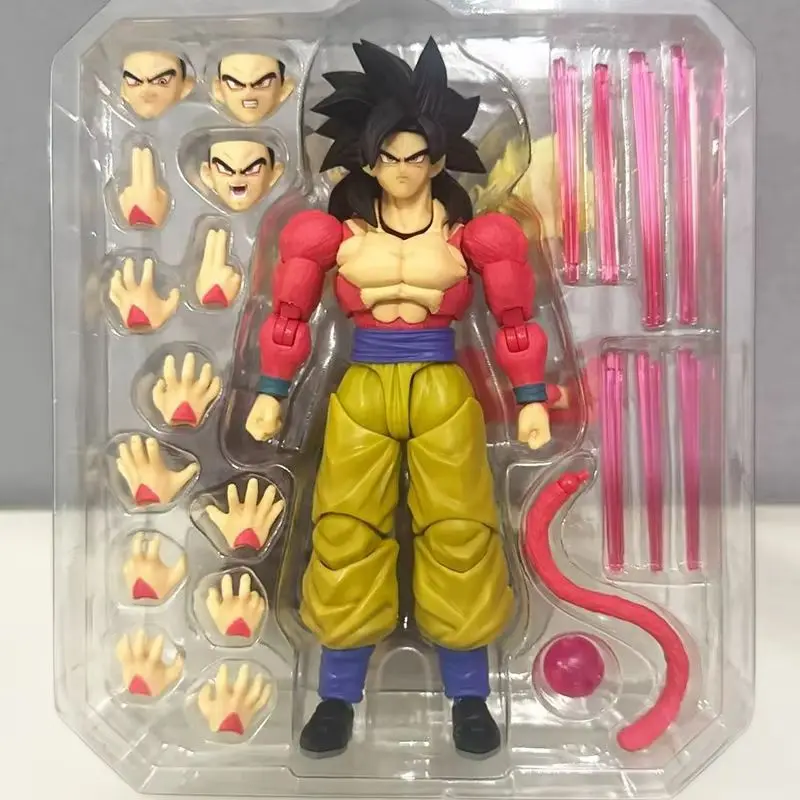 Фото 22 см Demoniacal Fit Dragon Ball Z Goku Ssj4 Фигурка Shf Super Saiyan 4 Untamed Power Goku Фигурка Игрушки Подарки на день рождения №5