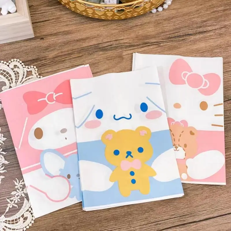

10Pcs Anime Cartoon Sanrio Hello kitty Kawaii Cartoon Paper Bag Gift Storage Bag Super Cute Girl Heart Baked Bread Snack Bag