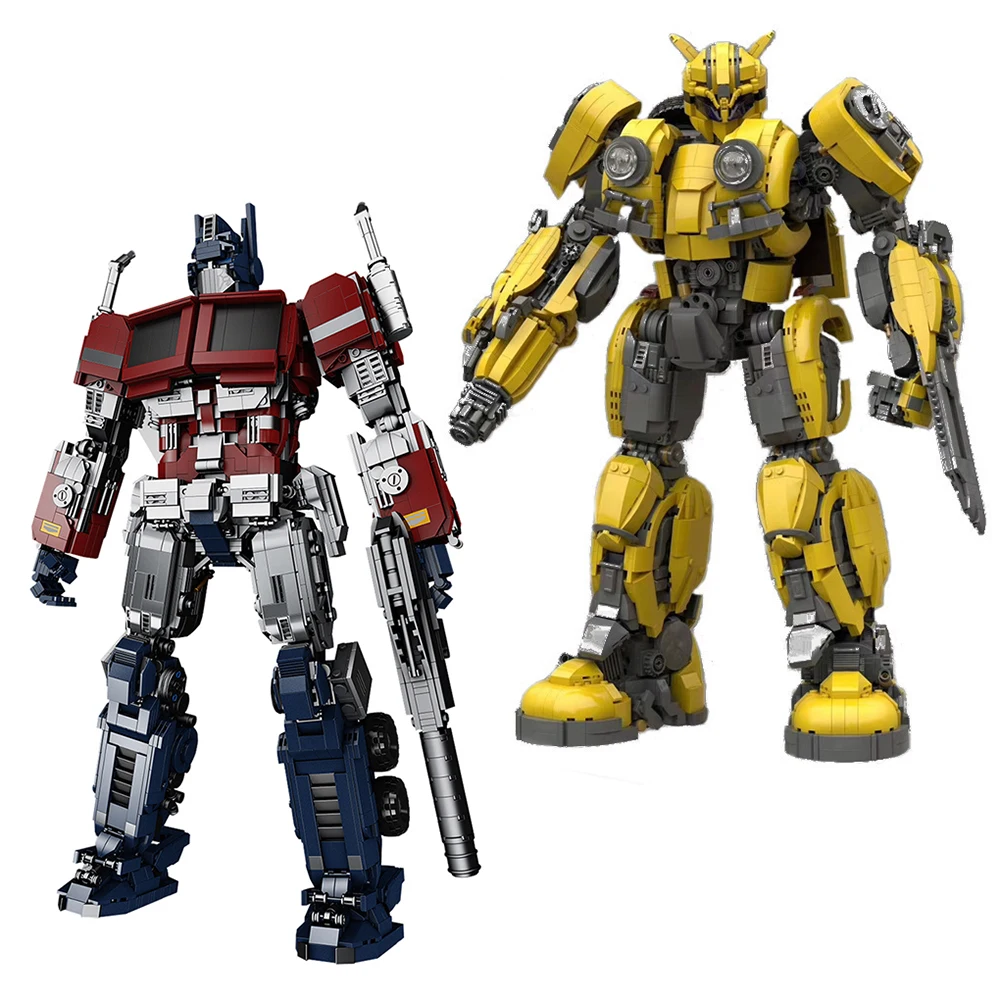 

Креативная Серия робот-трансформер Optimus Soundwave Bumblebeed, строительные блоки, деформация Moc, кирпичи, игрушки для детей, подарки