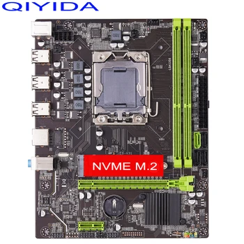 Qiyida X79 motherboard set LGA 1356 E5 2420 cpu 2pcs x 4GB = 8GB 1333MHz 10600R DDR3 ECC REG memory 2