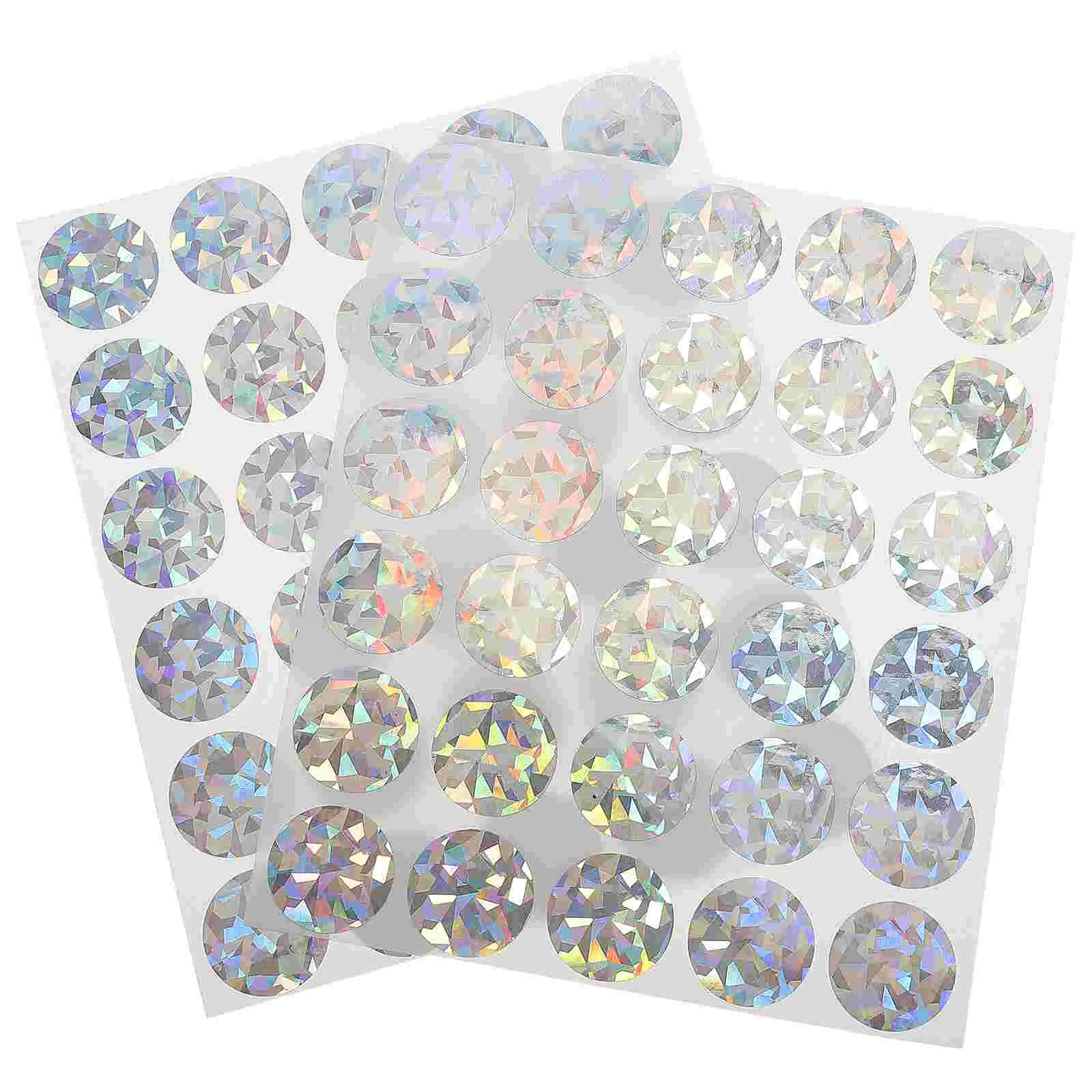 

2 Sheets Scratch Card Stickers Birthday Gift Tag Labels Round Peel DIY Diamond Gender Reveal