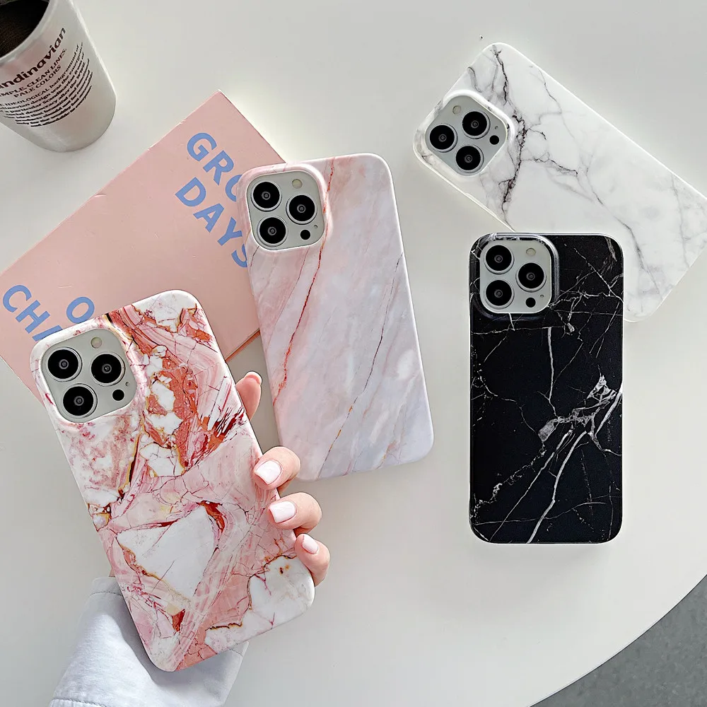 

Classic Marble Phone Case For Samsung S22 Plus S21 Ultra S20 FE A52 A72 A32 A12 Note 20 A51 A71 A13 A33 A53 Silicone Back Cover