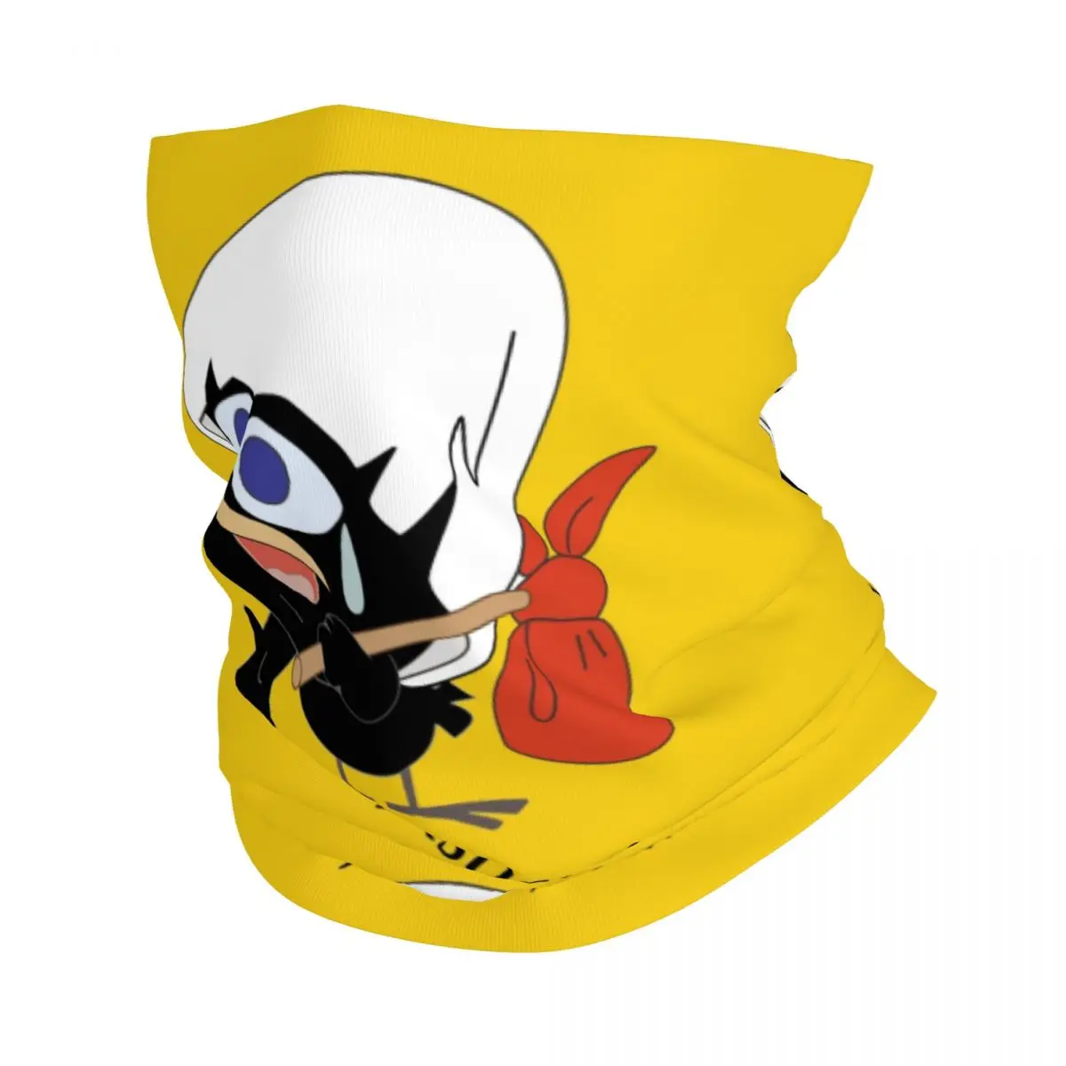 

Бандана Calimero с комиксами, шейный Гетр, защита от УФ-лучей, шарф для лица, женский и мужской милый черный куриный бриллиант, Балаклава