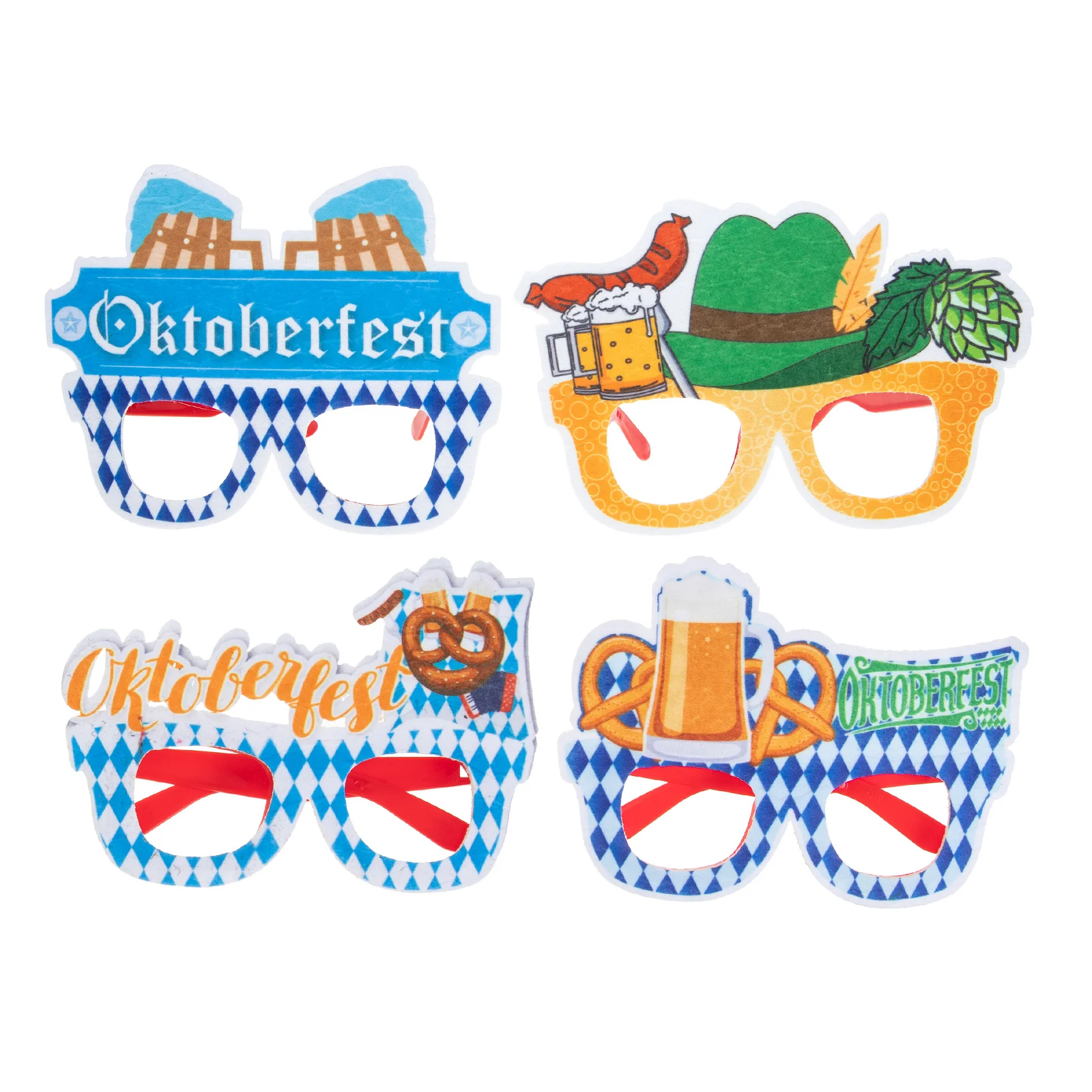 

Partyeyeglasses Glasses Beer Festival Sunglasses Bavarian Props Eyewear Photo Booth Novelty German Kids Funny Favors October
