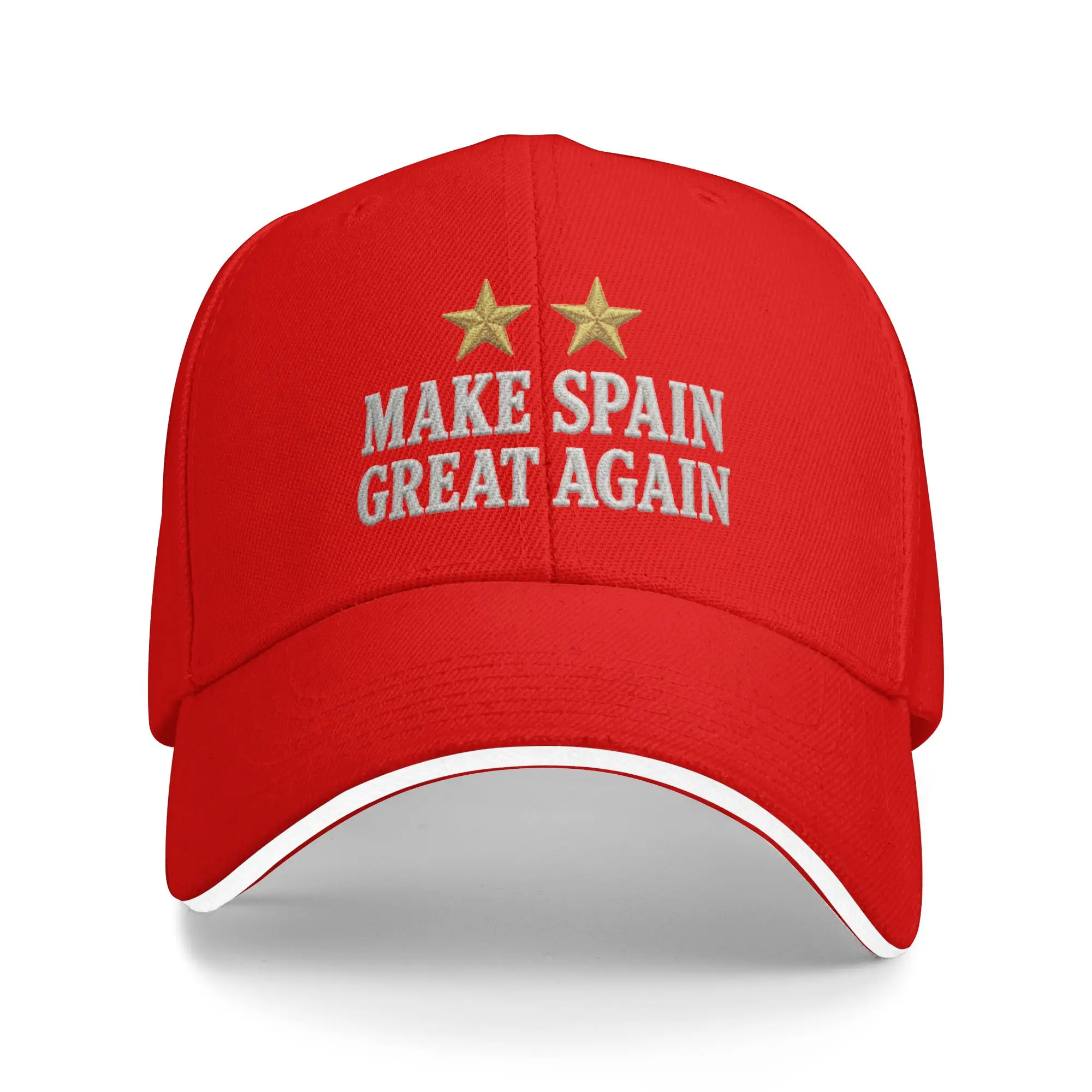 Фото Горячая распродажа: 24 стиля кепок Hagamos España Grande Otra Vez (MAKE SPAIN GREAT AGAIN) с двумя звездами, испанские бейсболки для мужчин и женщин, кепки-тракеры №1