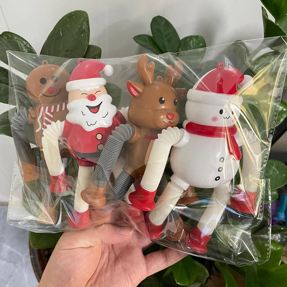 

Выдвижные подвески Санта-Клауса, рождественские украшения для дома, 2025, подвесные украшения для рождественской елки, Navidad, Новый год 2024, подарки для детей