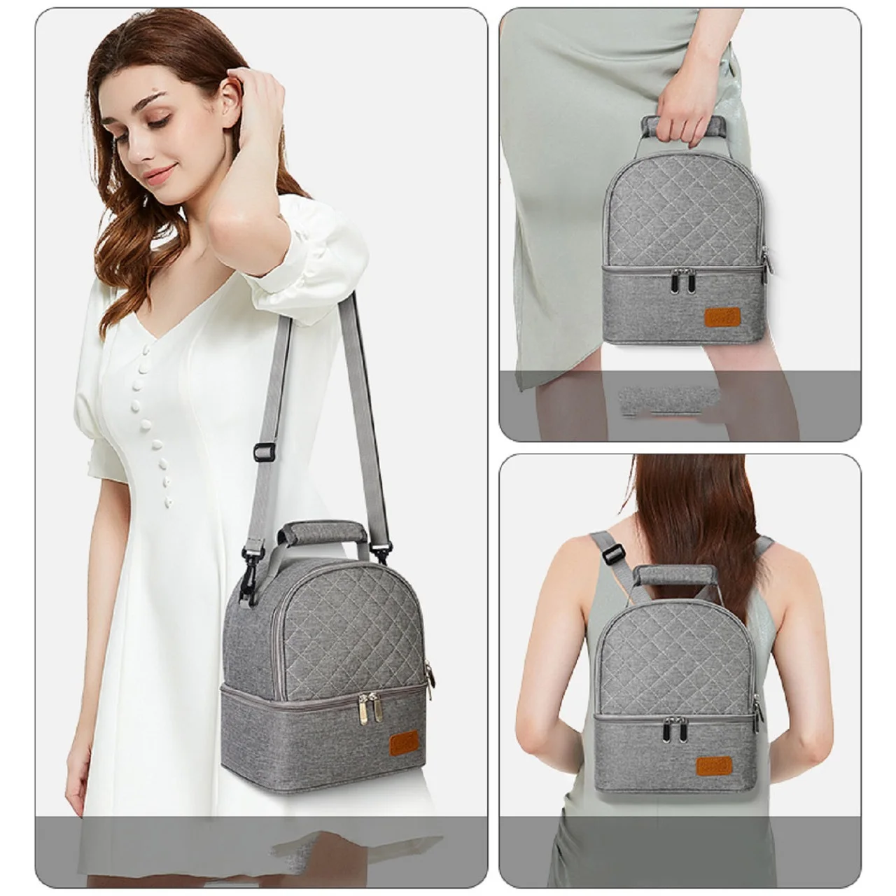 Изолированная Сумка Для Обеда Портативный Минималистичный Чемодан Пикника