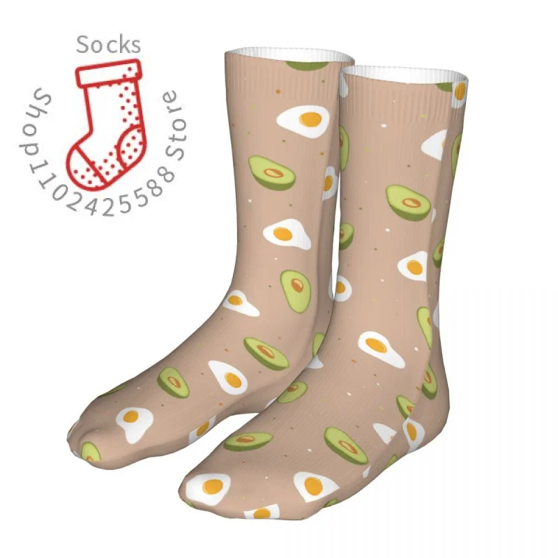 

Female Cycling Avocado Fruit Socks Cotton Harajuku Woman Socks