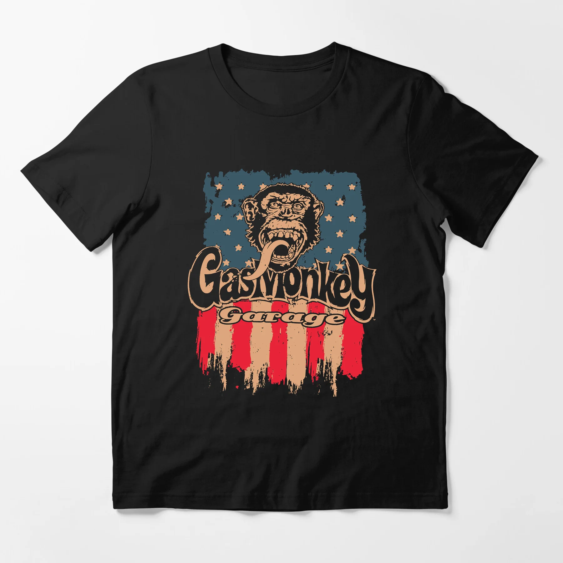 

Amazing Tees Male T Shirt Casual Oversized Gas Garage Monkeys Essential T-shirt Men T-shirts Vintage Graphic Short Sleeve S-3XL