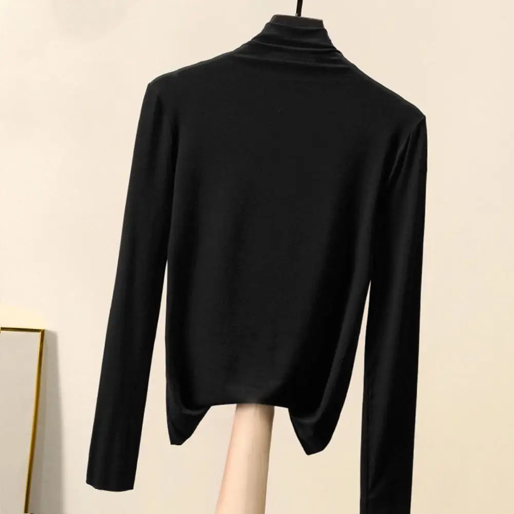 

Bottoming Blouse Long Sleeve Bottoming T-shirt Autumn Winter Solid Color Slim Modal Top
