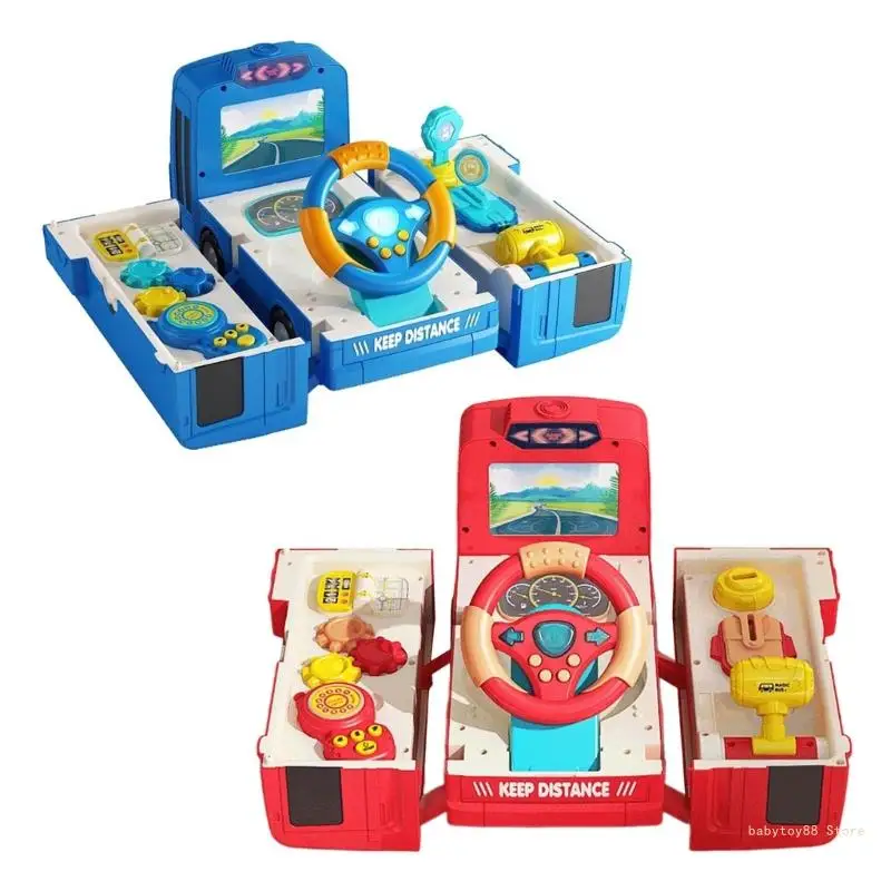 Y4UD Детское рулевое колесо с музыкальным подарком для ребенка