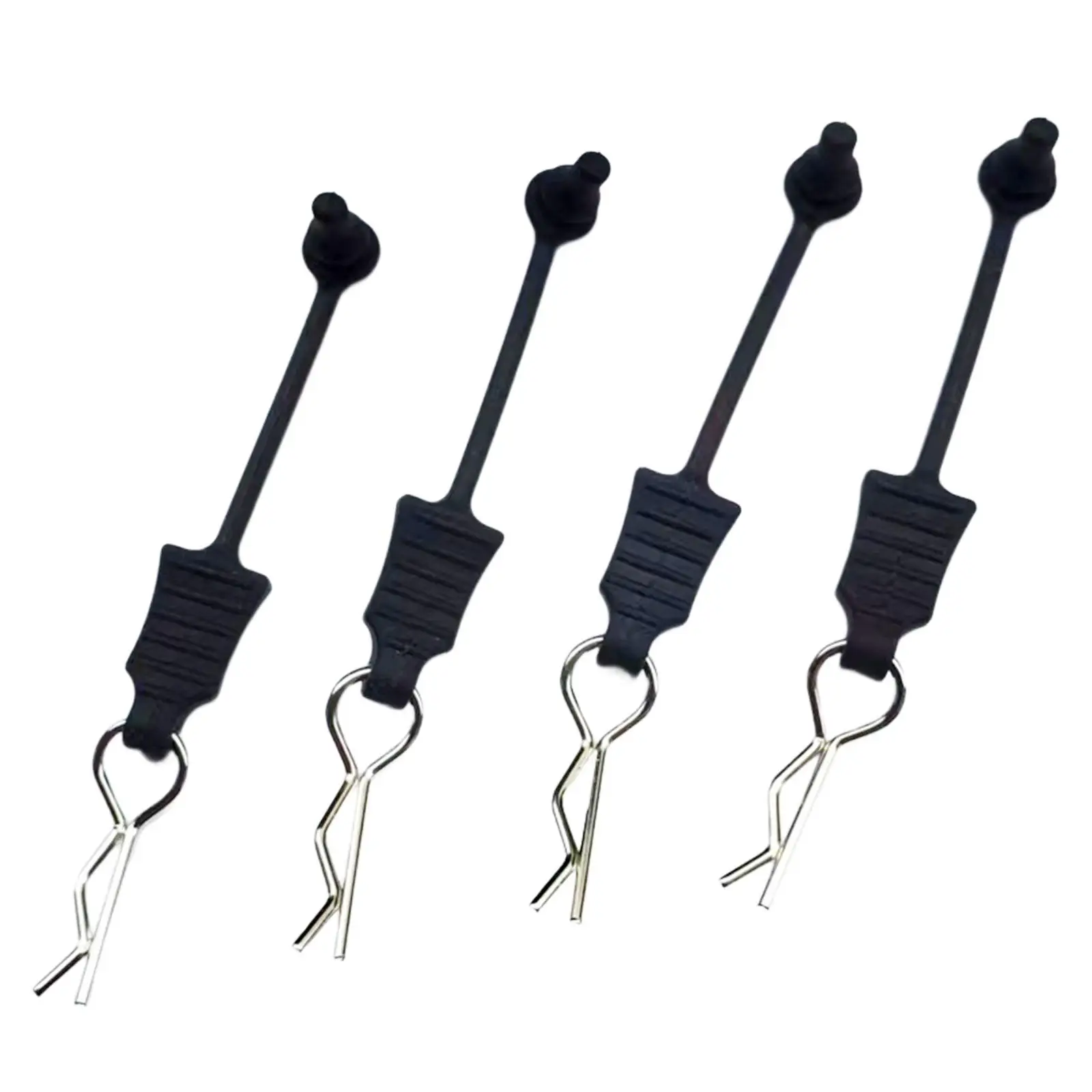 

4x Body Clip with Fixing Bracket RC Shell Pin R Type Pin RC Body Clips Pins for RC Hobby Car Model Crawler Trucks Vehicles
