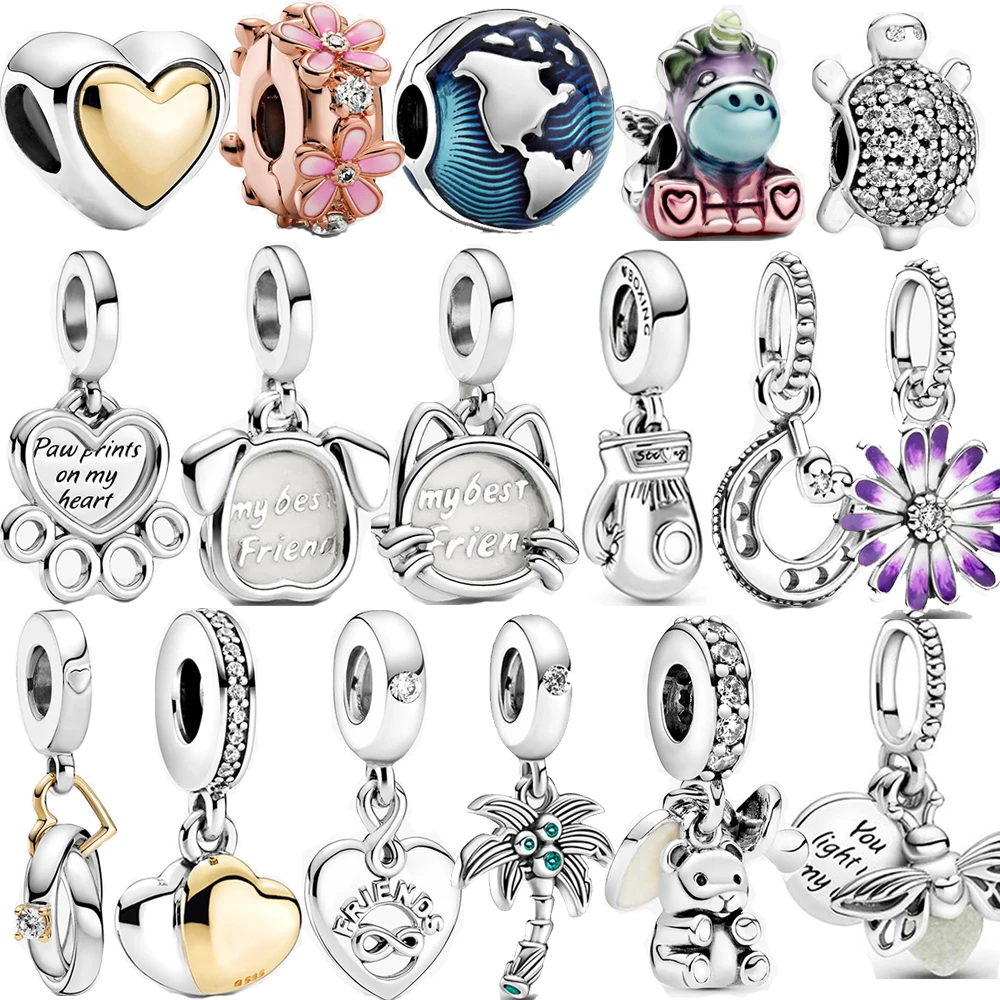 

Новое поступление 2021, подвеска для браслета, оригинальный фирменный браслет в виде черепахи, единорога, лучшего друга, 100% реальное искусств...