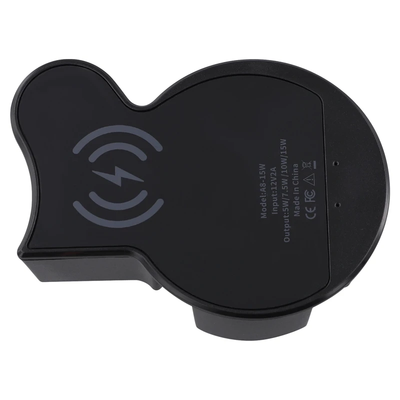 Автомобильное беспроводное зарядное устройство 15 Вт Быстрая Зарядка QI протокол
