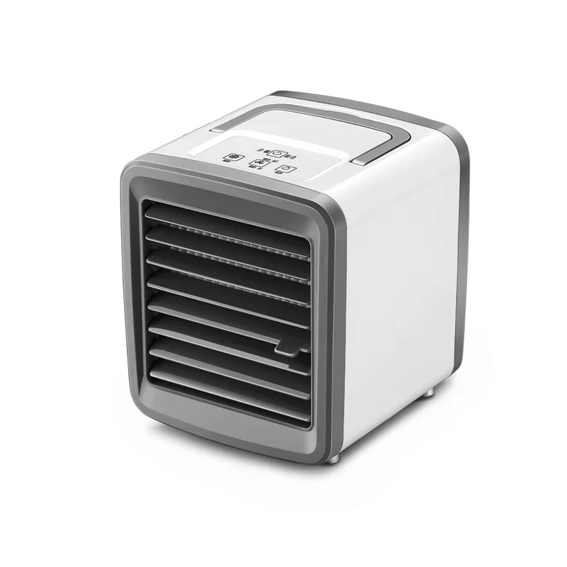

Portable mini air cooler refrigeration air conditioning fan humidification spray office USB charging small fan