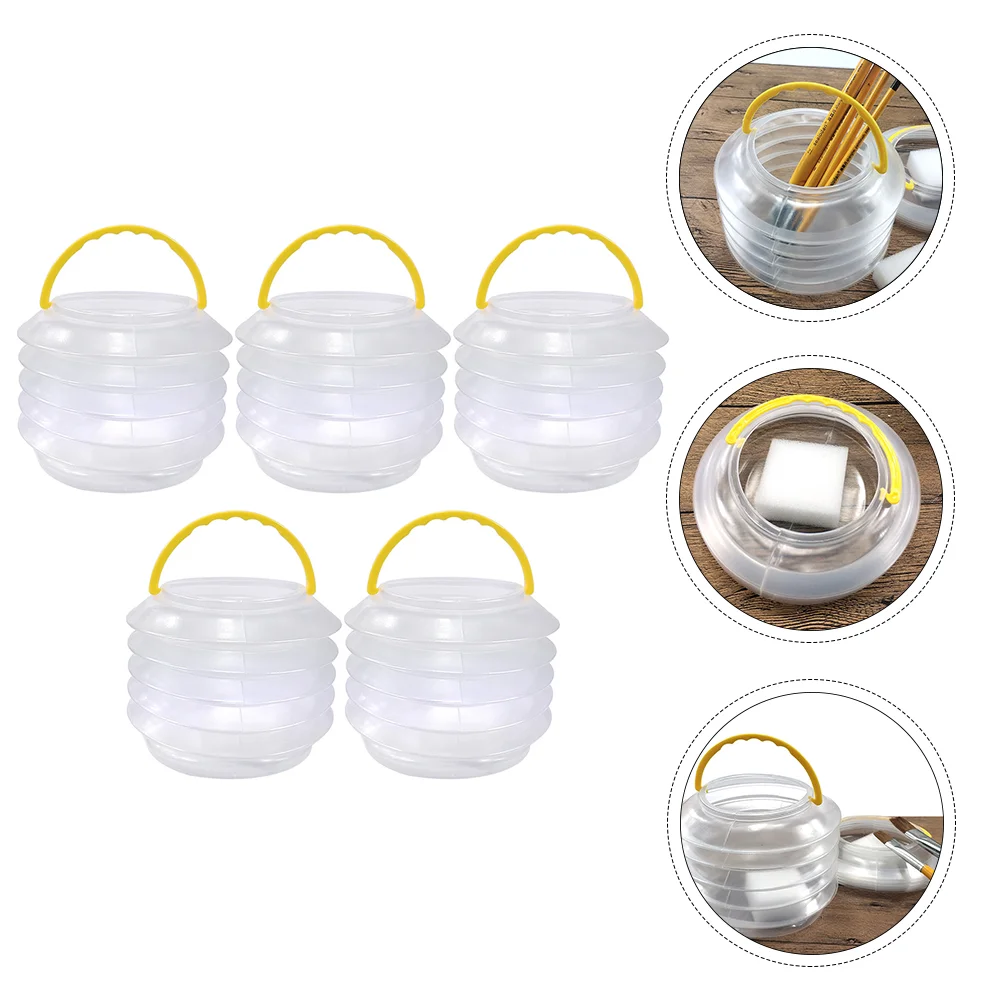 5 комплектов складной держатель для карандашей ведро мытья шайба контейнер