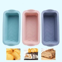 household silicone rectangular mold set cake toast bread tray molds oven available baking tools pan for pastry bakery mould