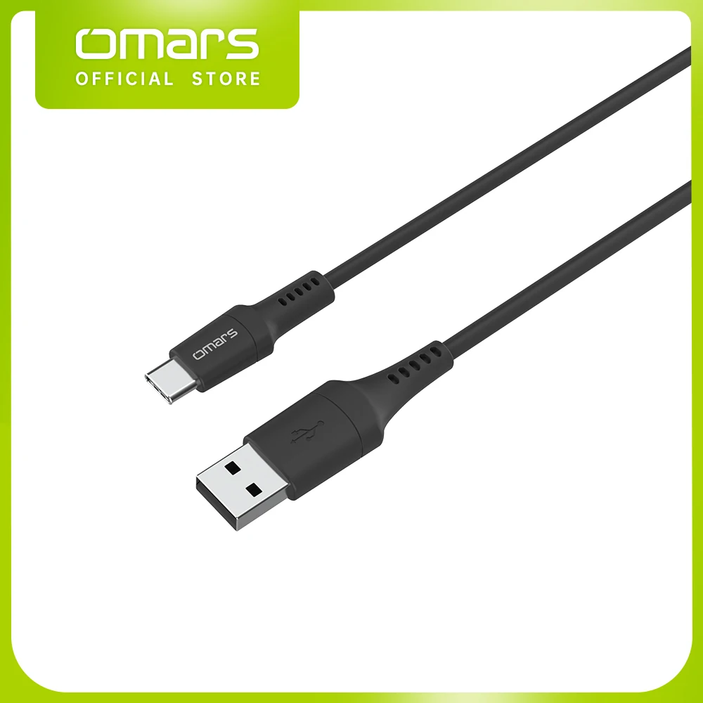

Omars USB to Type C Fast Charging Cable for Xiaomi Samsung Huawei POCO Durable Mobile Phone Micro Usb Cord Fast Charger Wire