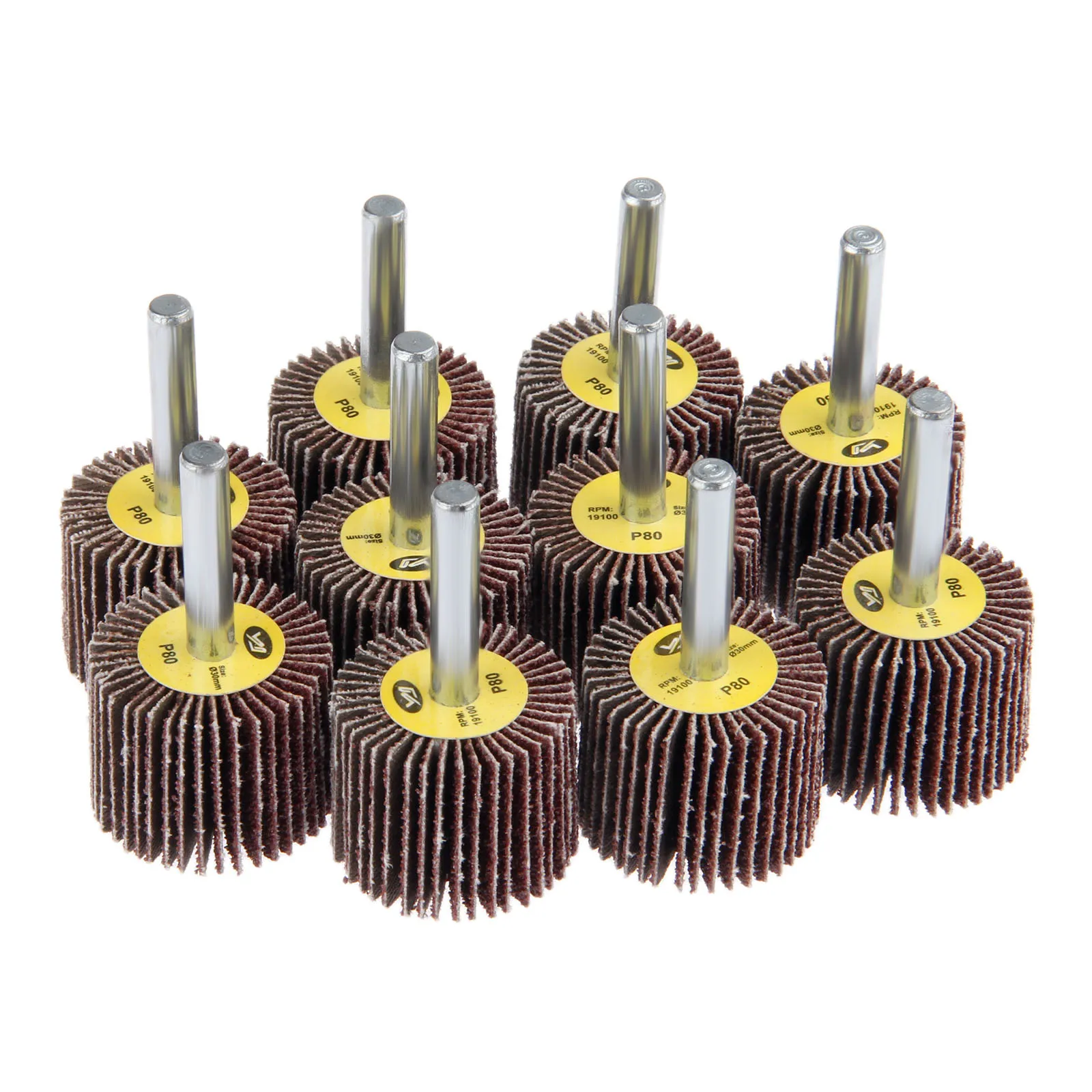 

Шлифовальные диски лепестковые 30 мм 80 grit 6 мм