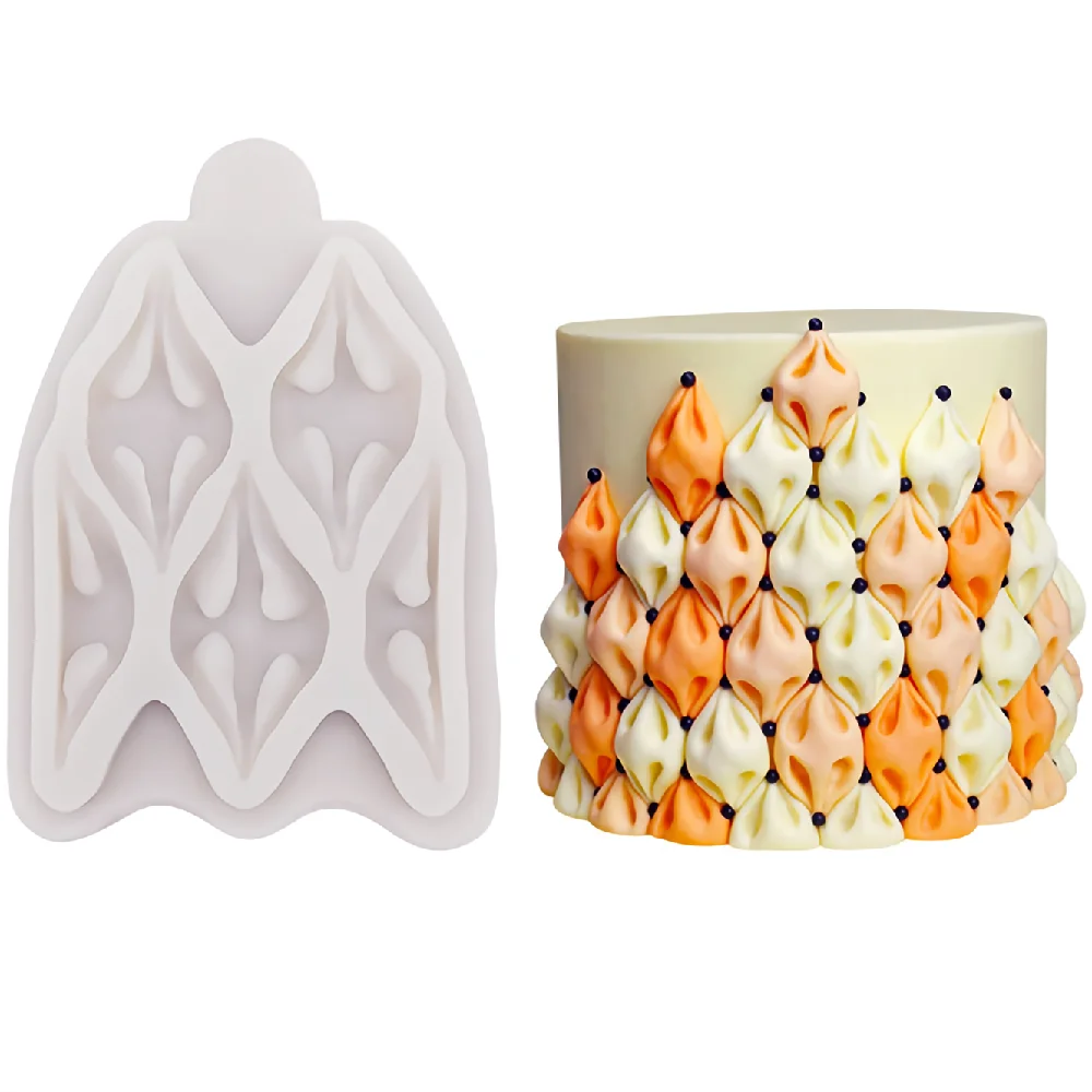

DIY European Silicone Mold Retro Relief Lace Pattern Jewelry 3D Fondant Chocolate Mould Cake Decorating Mold Kitchen Baking Tool