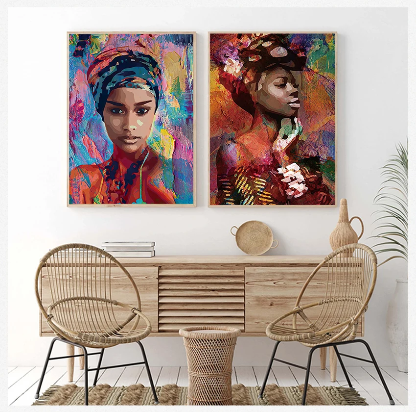 

Poster Independent Women Home Decor for Livingroom Decoration Nordic Wall Art Figure Canvas Painting Prints and