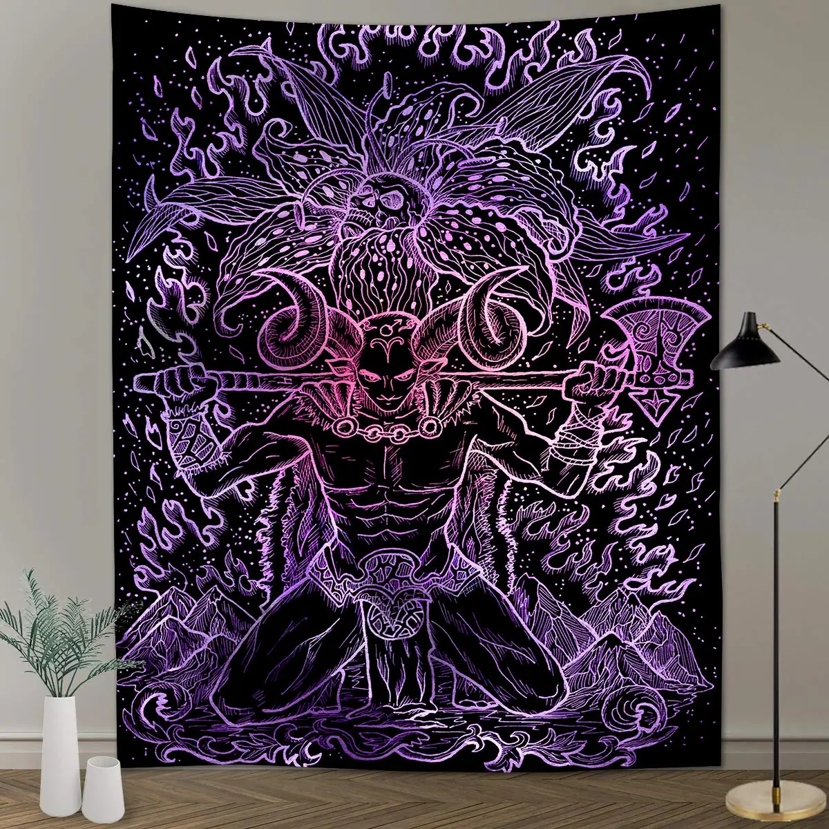 

Black Light Tapestry Psychedelic Abstract Tapestry Colorful Art Hippie Aesthetic Wall Hanging for Living Room Bedroom Home Decor
