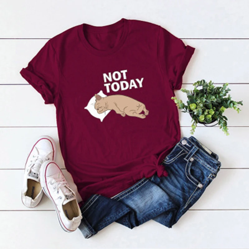 Летняя женская футболка большого размера LUOYIYANG с принтом собаки повседневная