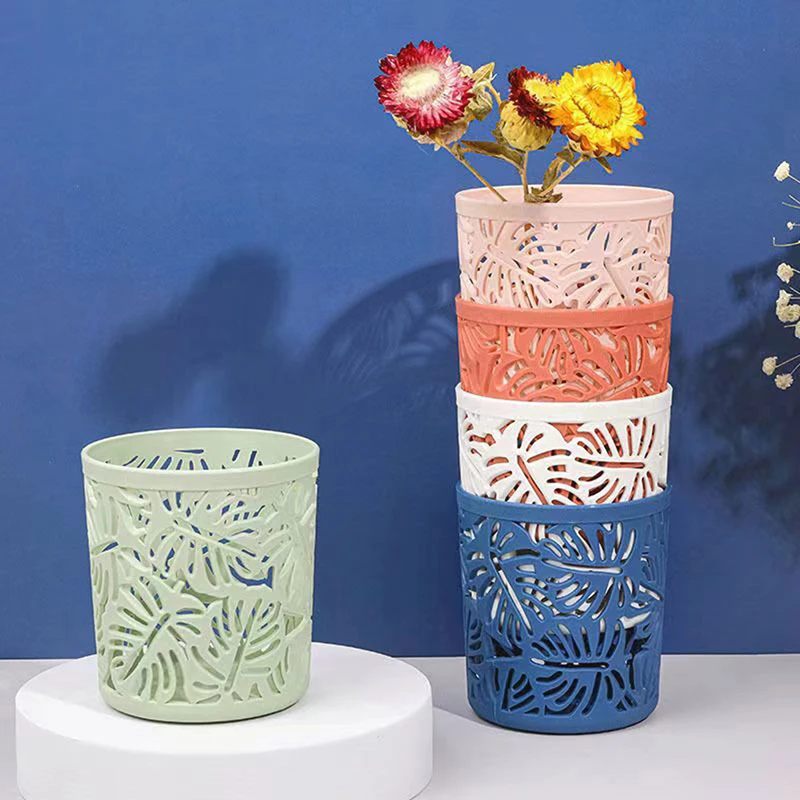 

Простой креативный Многофункциональный полый держатель для ручек, маленькое свежее настольное украшение, канцелярские принадлежности для студентов, ведро для хранения кистей для макияжа