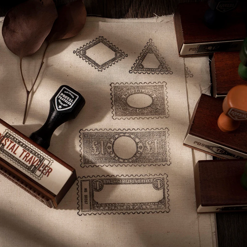 Деревянная ручка печать деревянный резиновый штамп в стиле ретро старинная