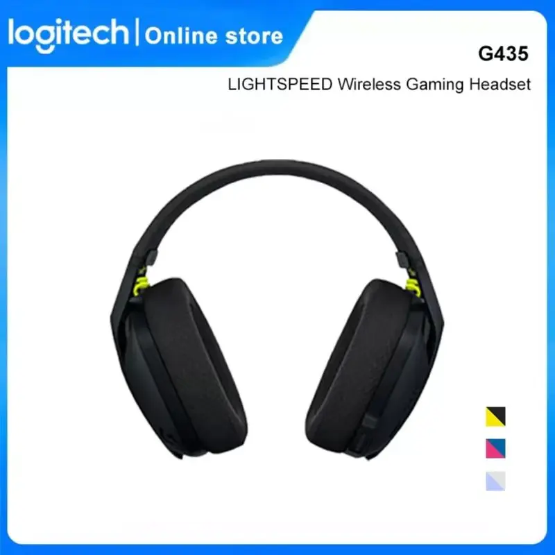 Logitech-auriculares inalámbricos G435 LIGHTSPEED para videojuegos, receptor USB, micrófono integrado, Bluetooth, Dolby Atmos
