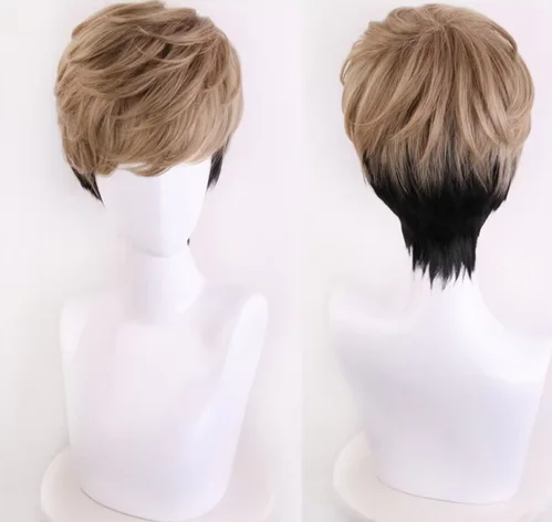 Killing Stalking SangWoo Короткий льняной черный Ombre термостойкий косплей костюм парик +