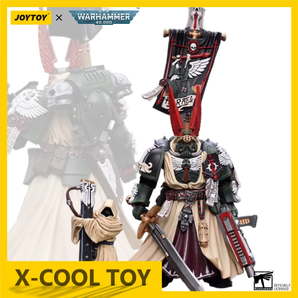 JOY TOY Warhammer 40K Фигурка Темные ангелы Supreme Grand Master Азраиль Суставы Передвижная