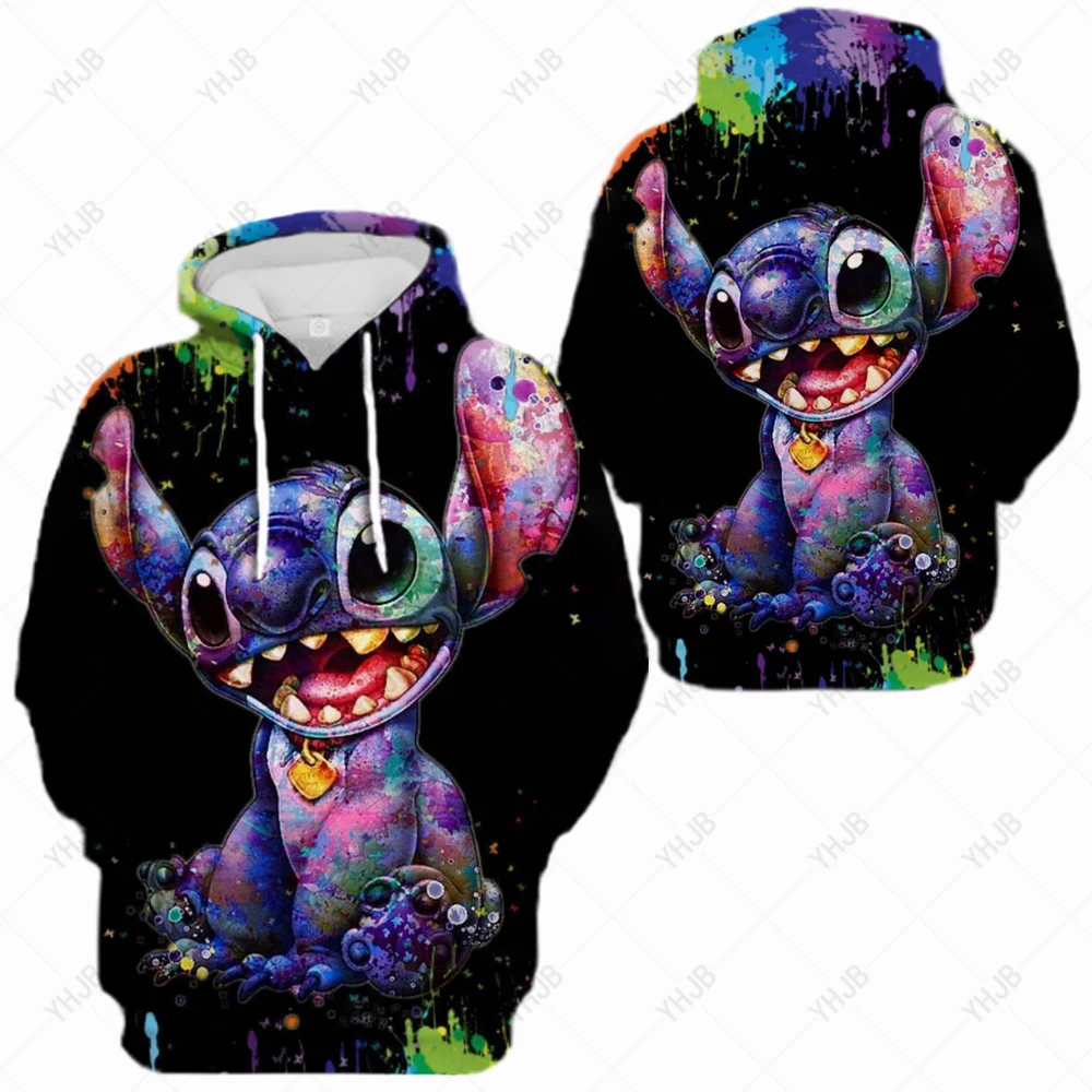 

Lilo&Stitch Casual Hoodie Women's Fashion Sweatshirt Y2k Aesthetic Women's Kpop Style Street Fashion Kawaii Anime Clothes