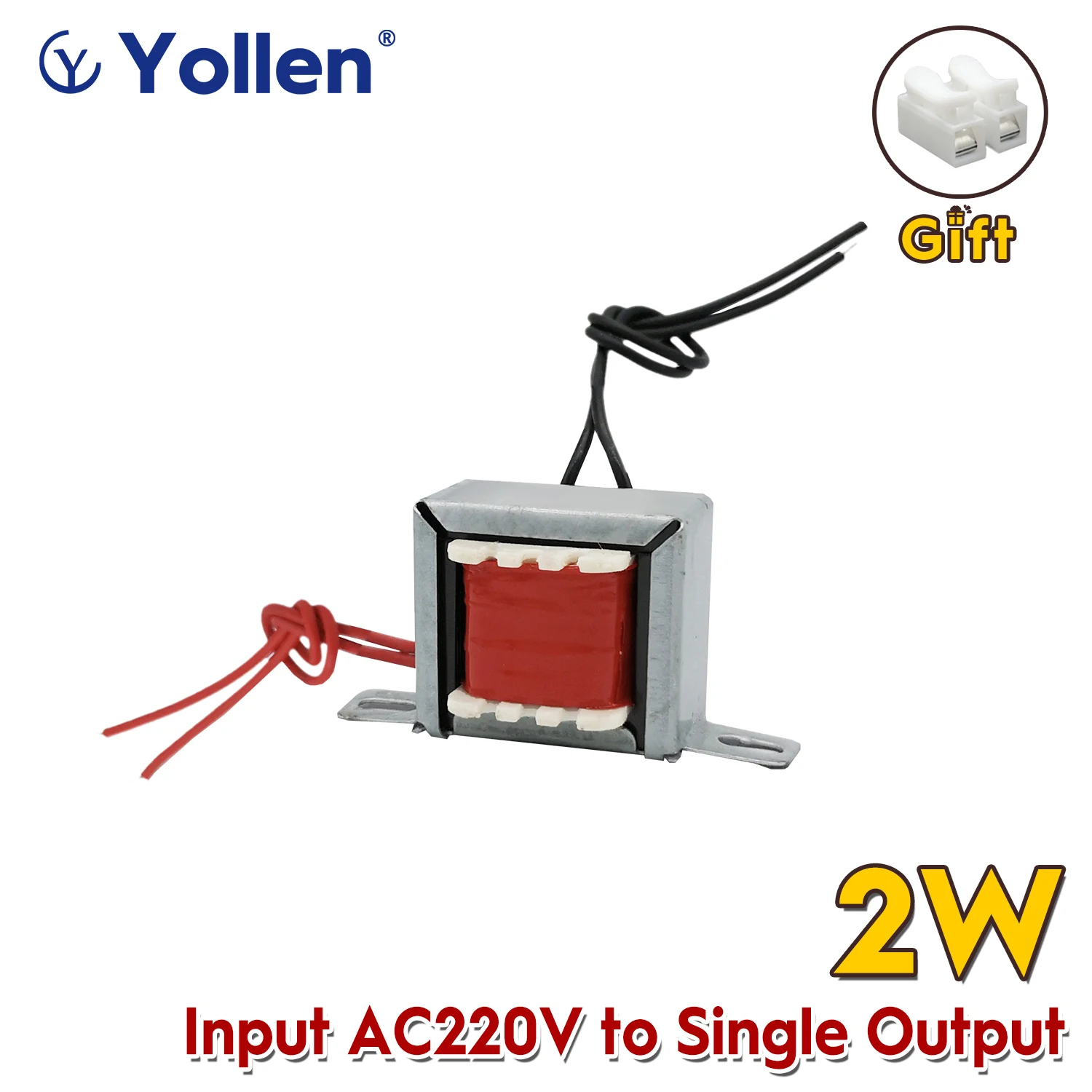 

Трансформатор мощности EI 2 ВА, входное напряжение 220 В переменного тока в одиночное выходное напряжение, 6 в/9 В/12 В/15 В/18 в/24 В 36 В/48 В/110 В переменного тока, 2 провода, 2 Вт