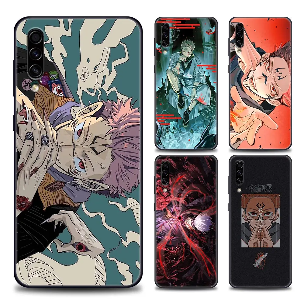 

Silicone Case For Samsung Galaxy A10 A30s A40 A50 s A60 A70 A80 A90 F41 F52 F12 A7 A9 2018 Soft Cover Jujutsu Kaisen Anime Cases