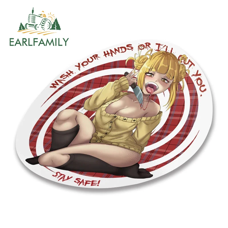 EARLFAMILY 13 см x 9 8 для моего героя Академии химико Тога забавная наклейка автомобилей