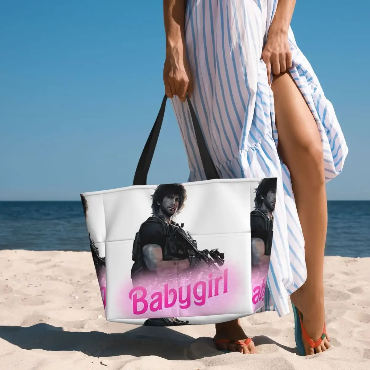 Фото Спортивная сумка-тоут Carlos Oliveira Babygirl для пляжа, спортзала, йоги, большая дорожная сумка для женщин, сумка для фитнеса №1