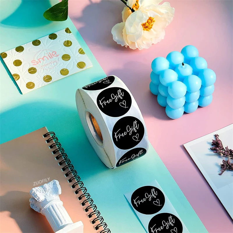 Новинка 500 шт. 2 5 см бесплатный подарок наклейка в виде сердца ручной работы