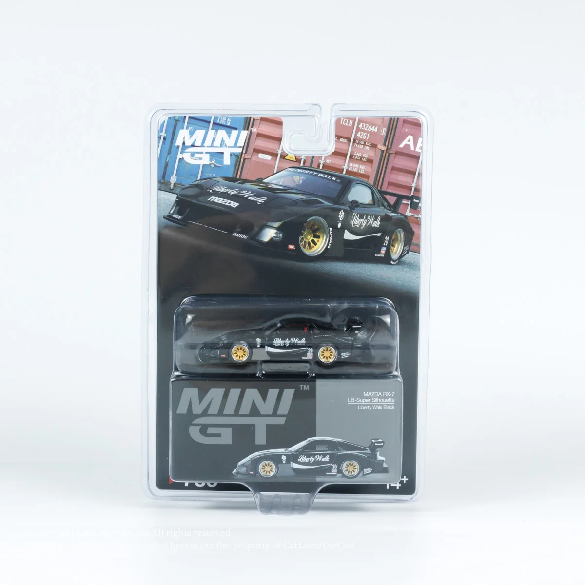 МОДЕЛЬ TSM MINIGT # 785 1:64 Модель автомобиля из литого под давлением сплава MAZDA RX-7 LB-Super