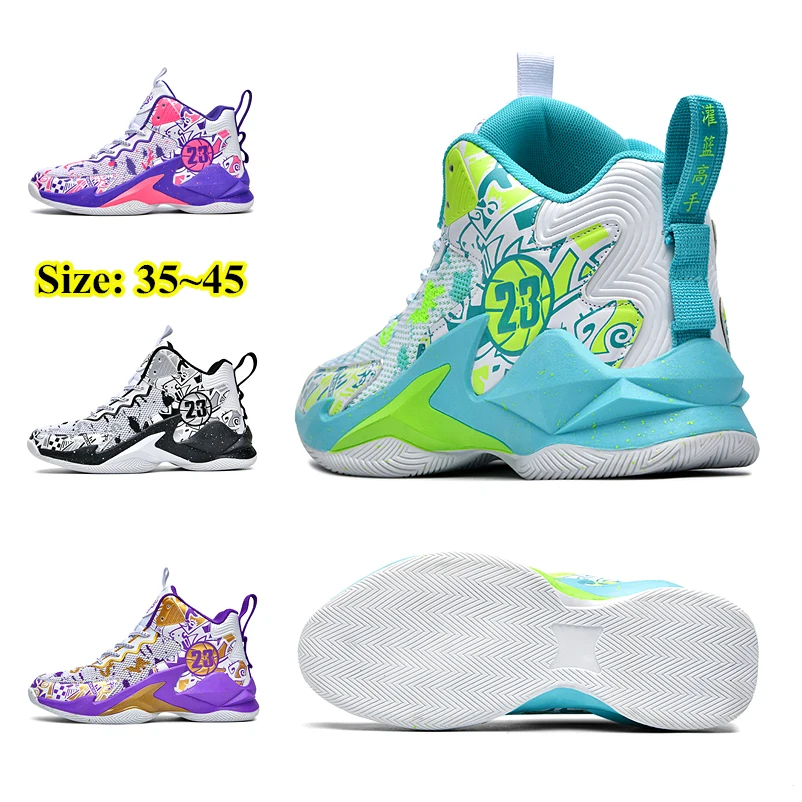 For Men Women Breathable Cushioning Non-slip Outdoor Sports Shoes Gym Training Athletic Basketball Sneakers