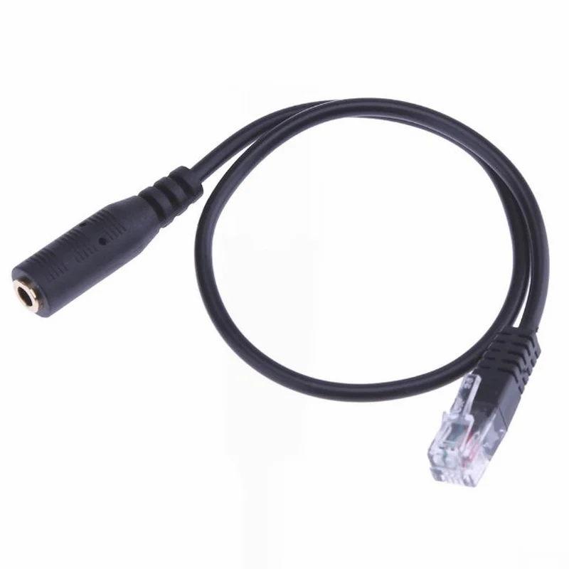 

30cm 3.5mm OMTP Smartphone Headset To 4P4C RJ9/RJ10 Phone Adapter Cable Cord Models For Cisco IP Phone Headphone Jacks