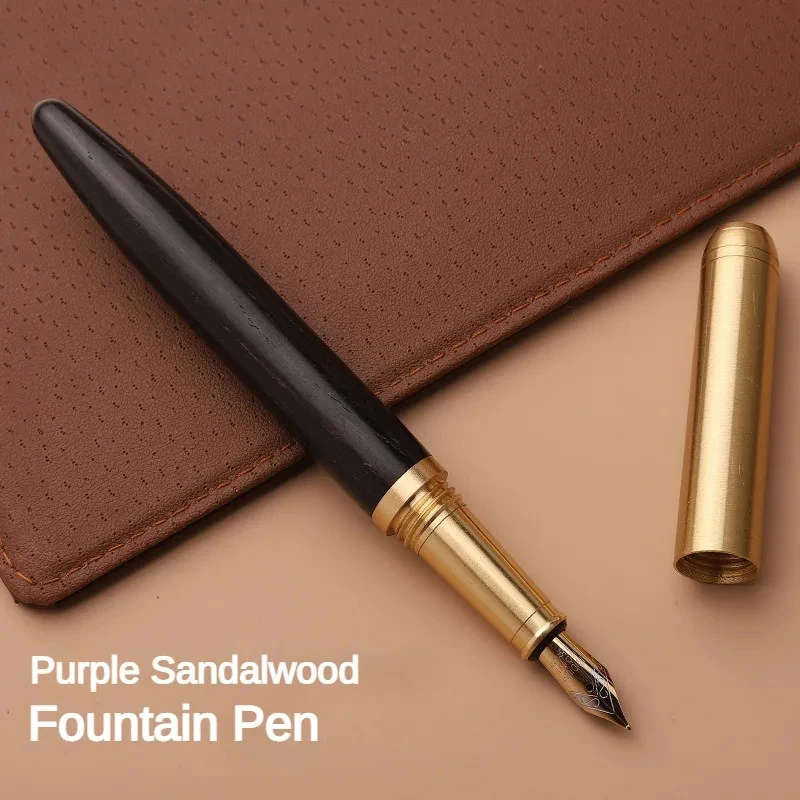 Перьевые ручки из натурального дерева F с очень тонким наконечником роскошные