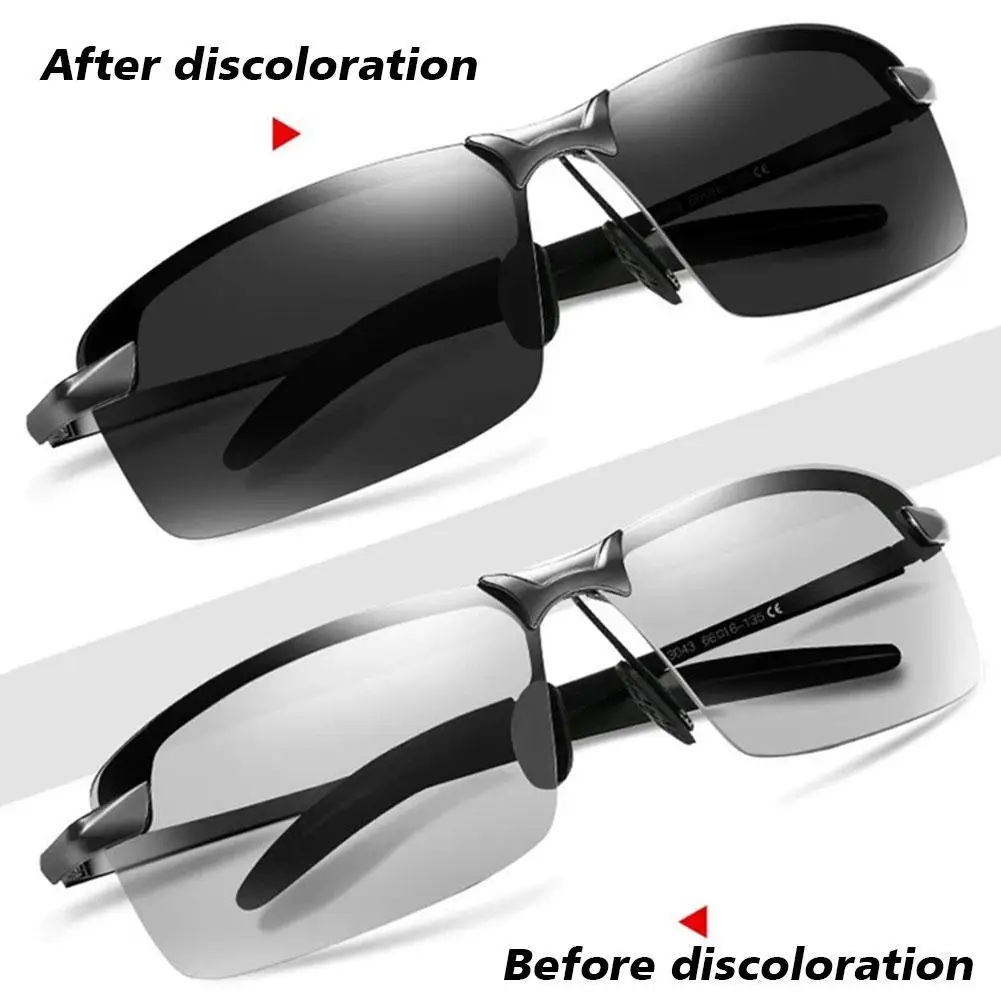 

Colour Changing Polarised Sunglasses Men Polarized Driving Chameleon Glasses Male Fashion Outdoor Sports Glasses 2023