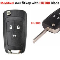 hot sale car accessories key shell remote flip fob case replacement 3 button for holden cruze barina trax