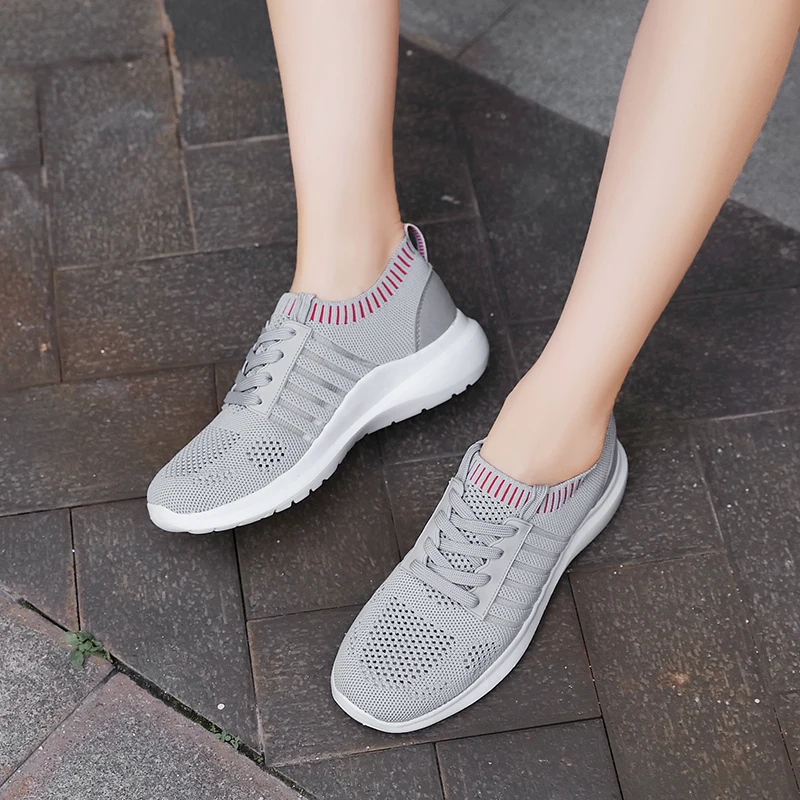 Women Walking Shoes Knit Sock  Sneakers Womans Sport Shoes Outdoors Breathable Trainers
